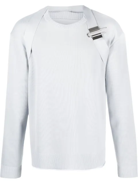 Givenchy crew-neck knit jumper Grey BM90HW4YAL