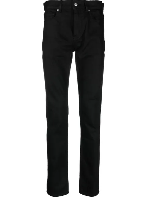 Zadig&Voltaire logo-patch straight-leg jeans Black WMJE00013