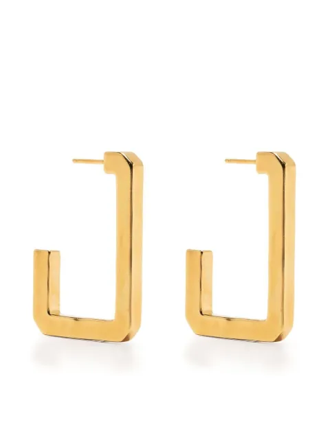 Zadig&Voltaire half-hoop rectangular earrings Gold OWJW00519