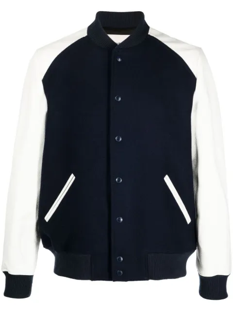 Zadig&Voltaire Birdih panelled bomber jacket Blue RMOW00002