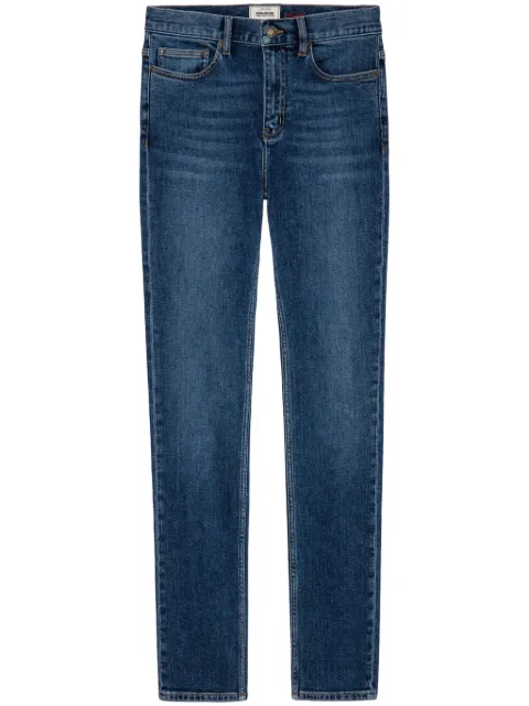 Zadig&Voltaire mid-rise slim-cut jeans Blue WMJE00010