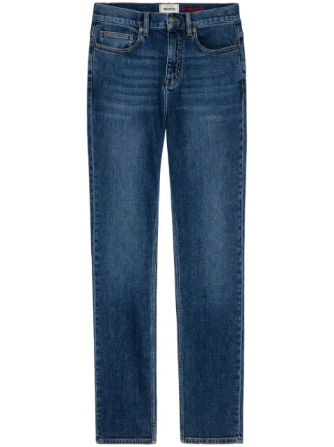 Zadig&Voltaire mid-rise slim-cut jeans Blue WMJE00003