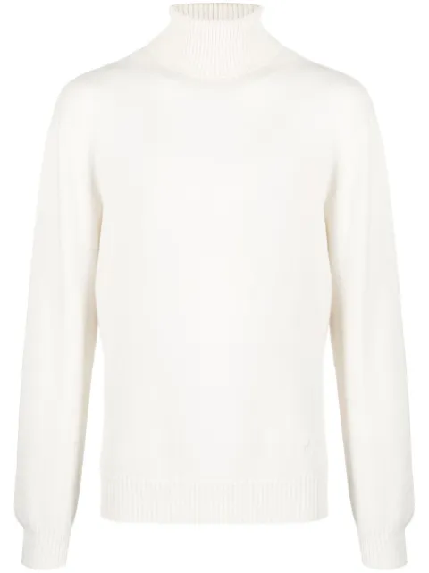 Barrie Turtle neck cashmere sweater White C120243