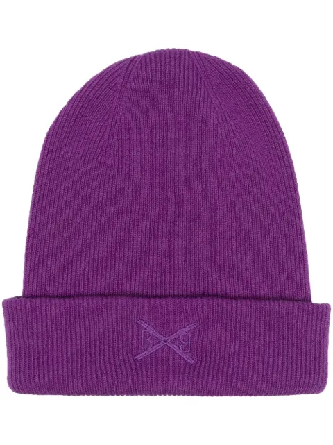 Barrie ribbed cashmere beanie Purple C104812