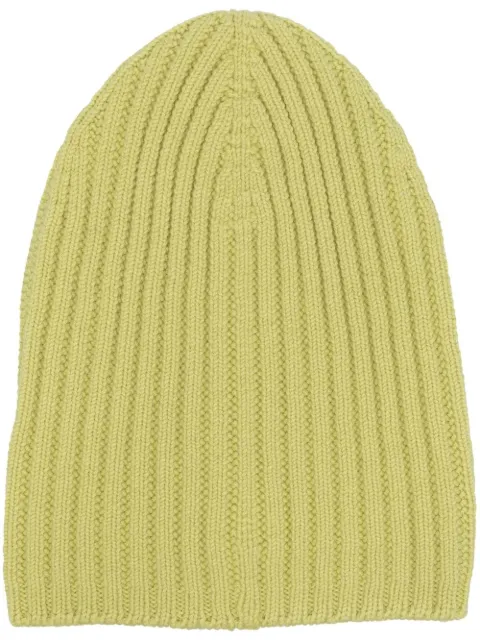 Barrie ribbed cashmere beanie Yellow A00C30831