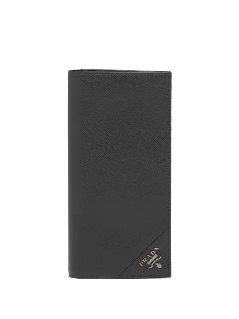 Prada large Saffiano leather wallet Black 2MV341QME