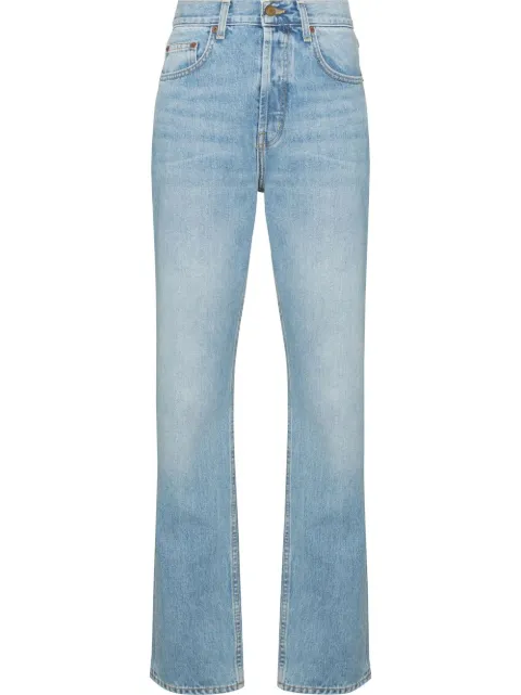 B SIDES mid-rise straight-leg jeans Blue W008LV