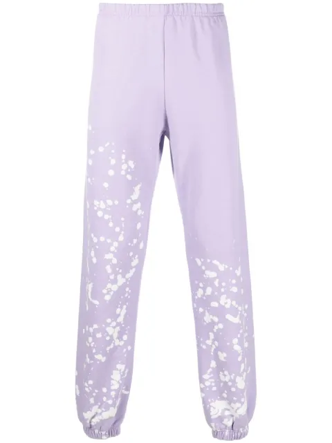 Liberal Youth Ministry paint print track pants Purple LYM01P001
