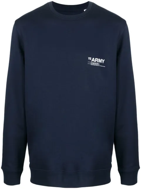 Yves Salomon organic-cotton-blend sweatshirt Blue 23WHH03568H20WA7002