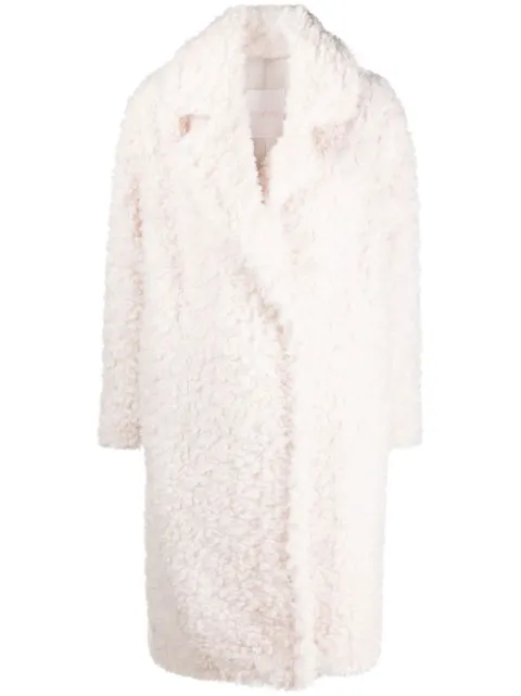Yves Salomon woven wool maxi coat White 23WMM01904LACYA1025