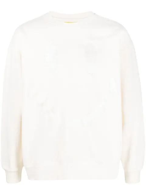MARKET embroidered-smiley pullover sweatshirt Neutrals 396000834