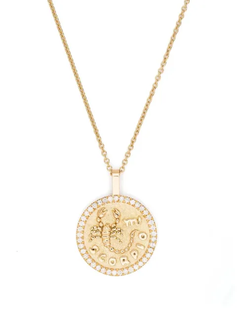 Anita Ko 18kt yellow gold Scorpio diamond necklace Gold AKZCSCOYG