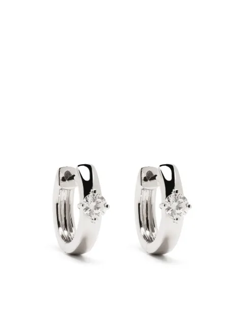 Anita Ko 18kt white gold diamond huggie earrings Silver AKPH50RDWG