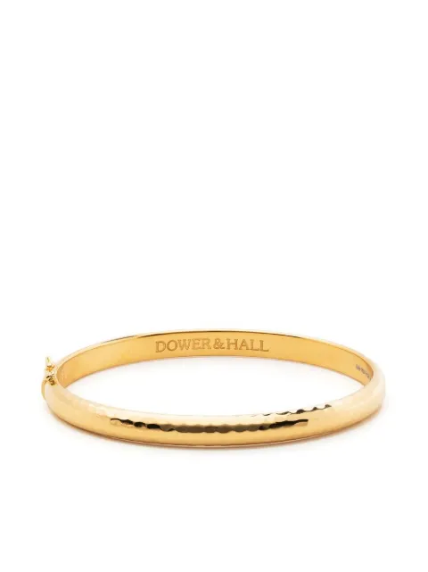 DOWER AND HALL Nomad hammered bangle bracelet Gold NBG23MV