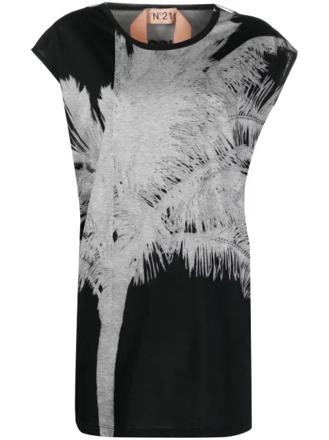 Nº21 graphic-print top Black 22EN2S0F0914157