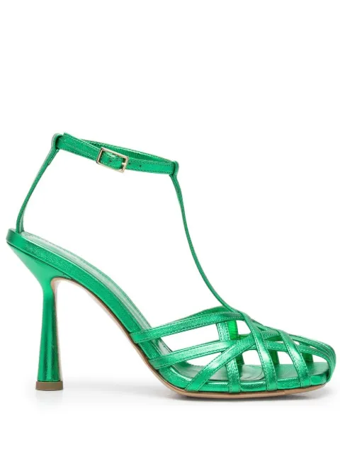 Castagna Lidia caged sandals Green LIDIA