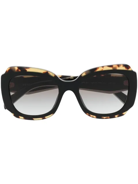 Prada Eyewear tortoishell-effect sunglasses Black SPR16Y01M0A7