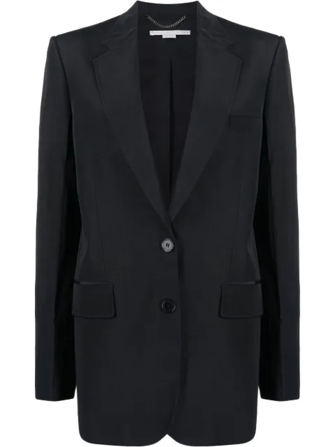 Stella McCartney notched lapels single-breasted blazer Black 6044883STA49