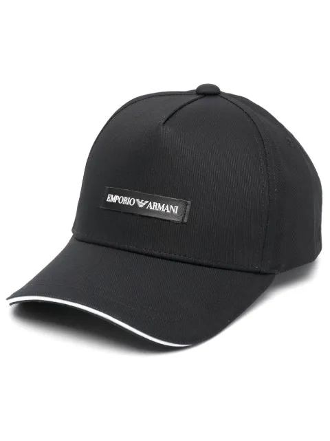 Emporio Armani logo-patch cap Black 627921CC991