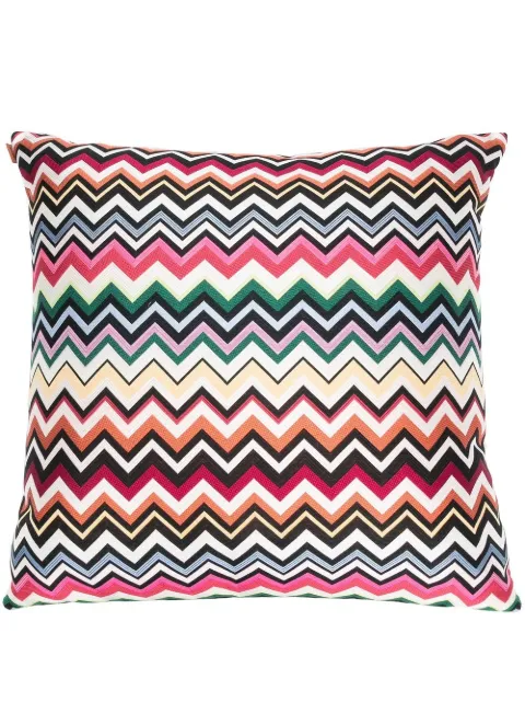 Missoni Home zigzag-print cushion Black 1B4CU00723