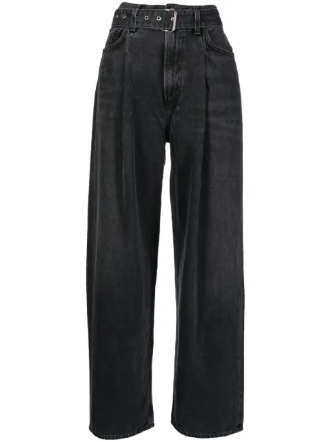 AGOLDE high-waisted wide-leg jeans Black A90401157