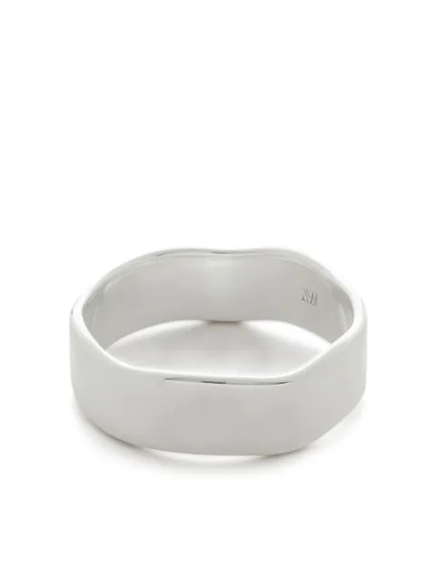 Monica Vinader Siren Muse band ring Silver SSRGSMBDNON