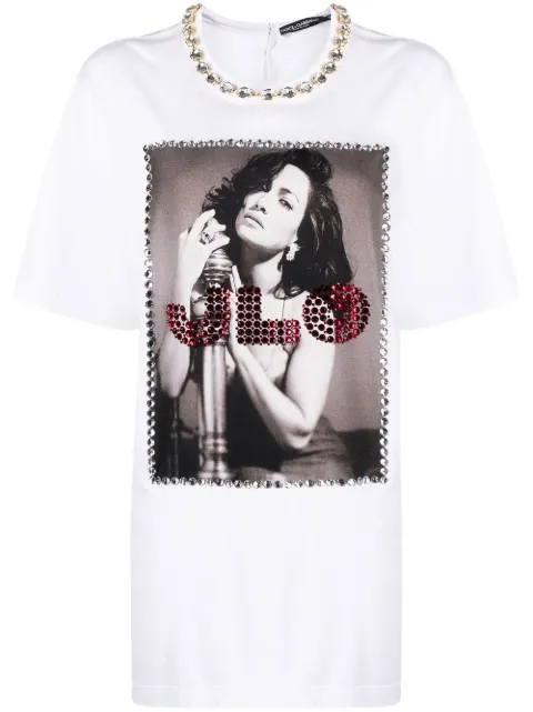 Dolce & Gabbana J.Lo photograph-print T-Shirt White F8R15ZG7C2K