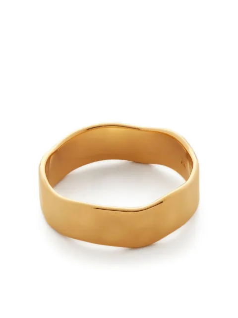 Monica Vinader Siren Muse band ring Gold GPRGSMBDNON
