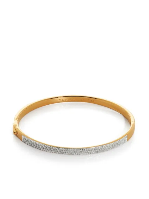 Monica Vinader Essential diamond pave bangle Gold GPCFESDPDIA
