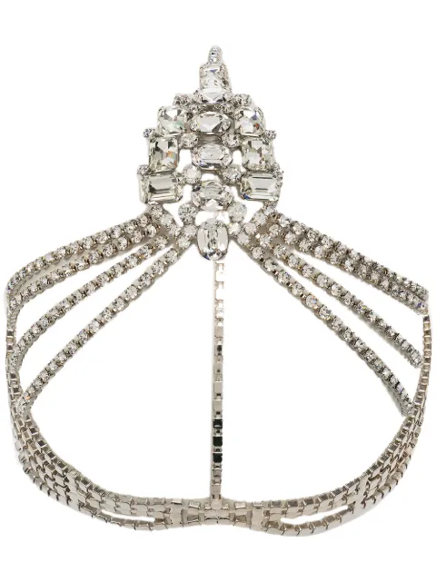 Jennifer Behr Aniyah crystal-embellished head piece Silver 50JB13crystal
