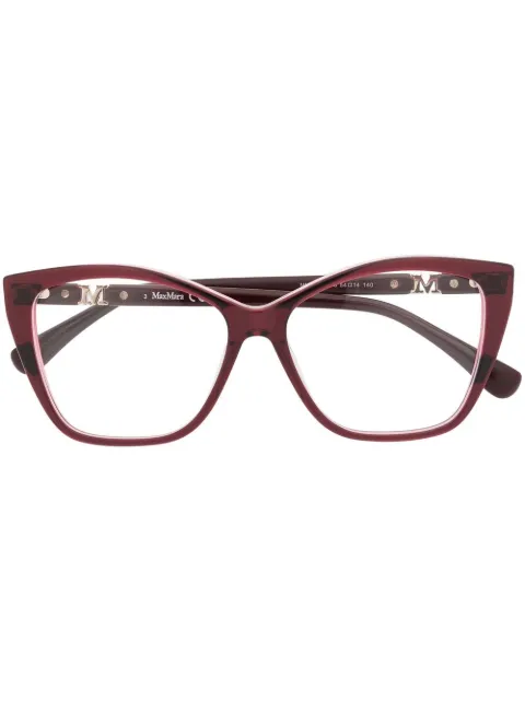 Max Mara Eyewear cat-eye frame glasses Red MM5036066