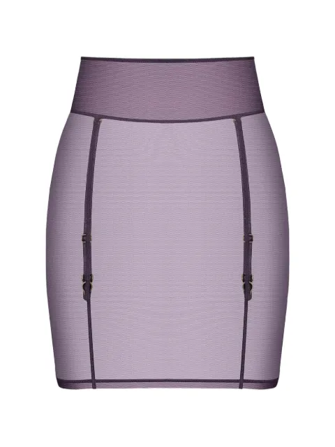 Maison Close L'Amoureuse sheer-mesh garter skirt Purple 560705