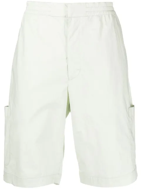 AMBUSH elasticated-waist cotton bermuda shorts Green BMCB007S22FAB0015050