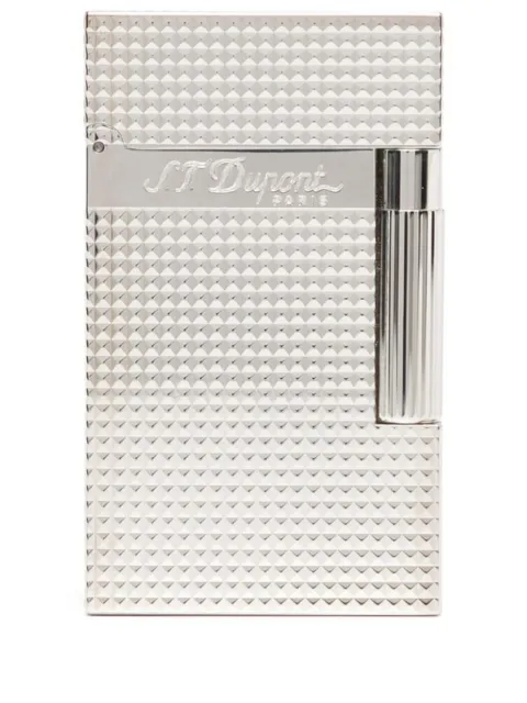 S.T. Dupont engraved-logo detail lighter Silver 016184