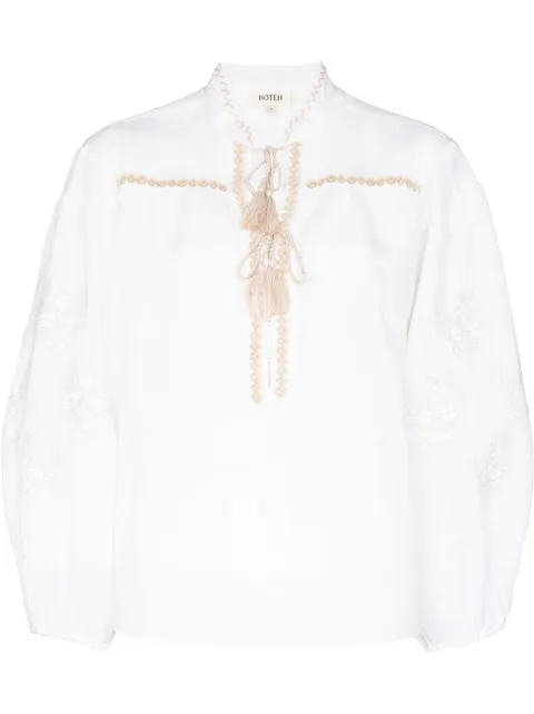 BOTEH La Choza embroidered blouse White BBA220438