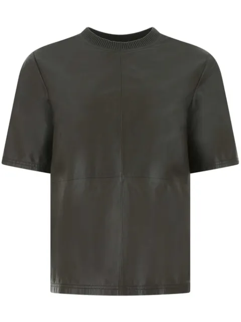 AMIRI leather T-shirt Brown PS22WLS006