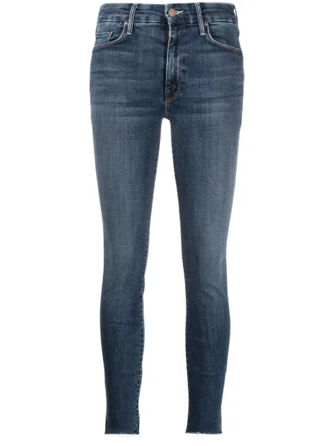 MOTHER distressed skinny jeans Blue 1431799