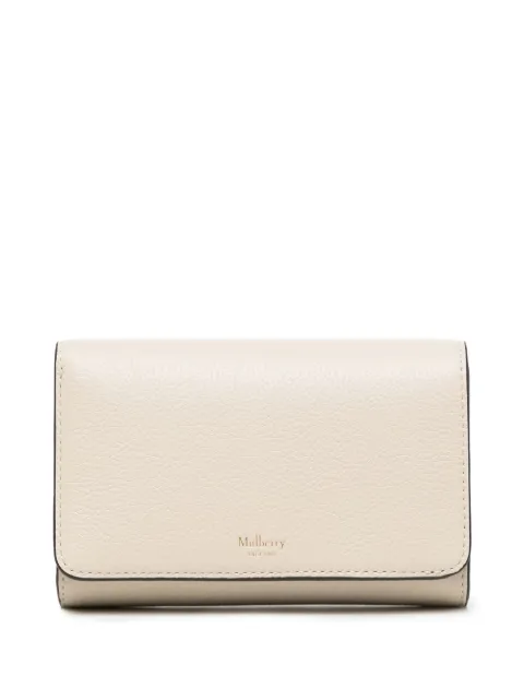 Mulberry pebbled logo lettering wallet Neutrals RL5073205W160