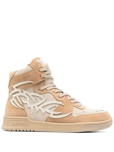 MISBHV panel-detail suede sneakers Neutrals 3121BW408