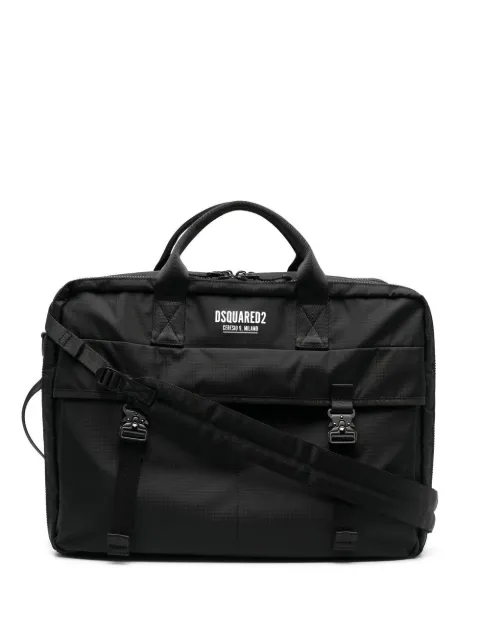 DSQUARED2 Ceresio 9 logo-print briefcase Black BFM000616805374