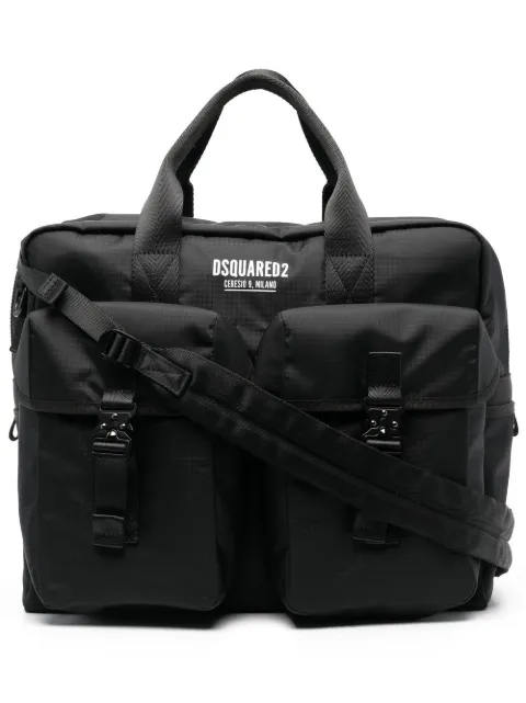 DSQUARED2 double-patch laptop bag Black BFM000716805374