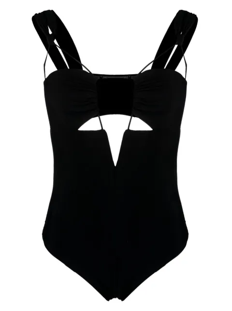 Nensi Dojaka cut-out detail swimsuit Black NDAW22ACC069