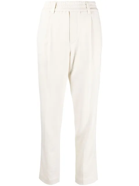 Brunello Cucinelli elasticated slouch pants Neutrals MA927P8175C9443
