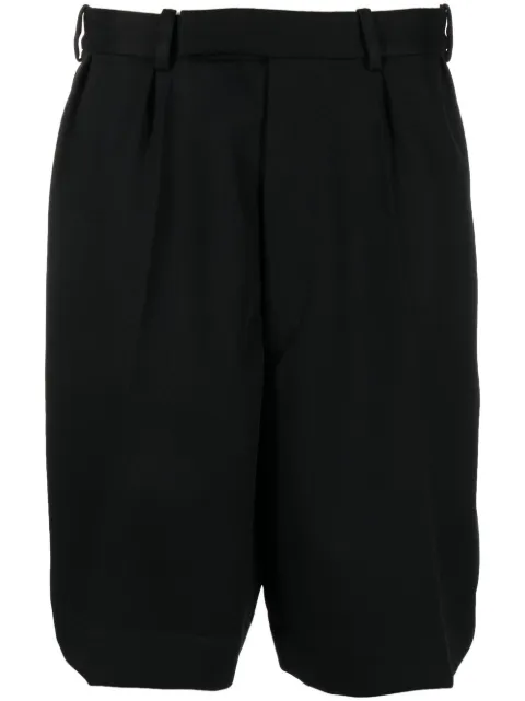 Raf Simons mid-rise drop-crotch shorts Black 221M37530001