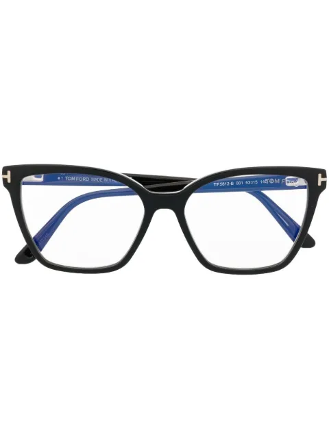 TOM FORD Eyewear square eyeglass frames Black FT5812