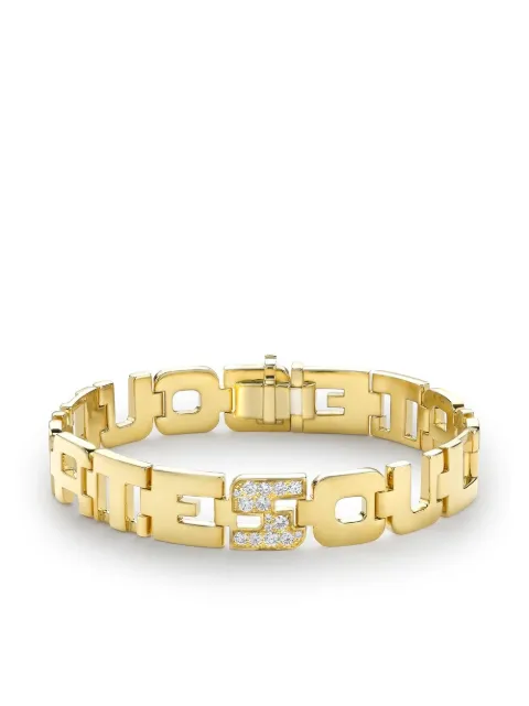 Pragnell 18kt yellow gold Soulmate diamond bracelet Gold 1101906