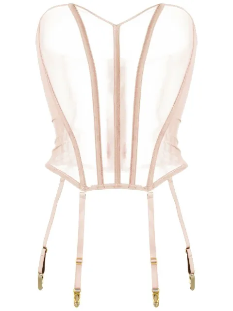Maison Close L'Amoureuse porte-jarretelles corset Pink 560773