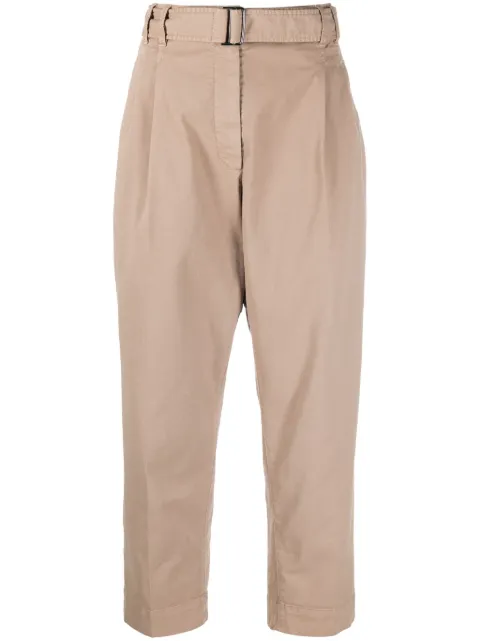 Brunello Cucinelli belted straight-leg chinos Neutrals MA081P5785C8670