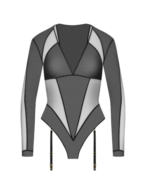Maison Close long-sleeve bodysuit Black 560638