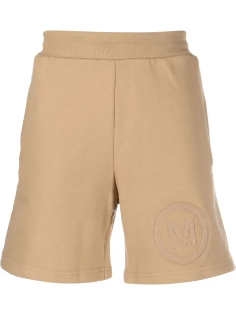 MARKET logo-embroidered cotton track shorts Brown 395000483